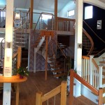 Utställning av trappor i Stockholm hos TrappCentrum